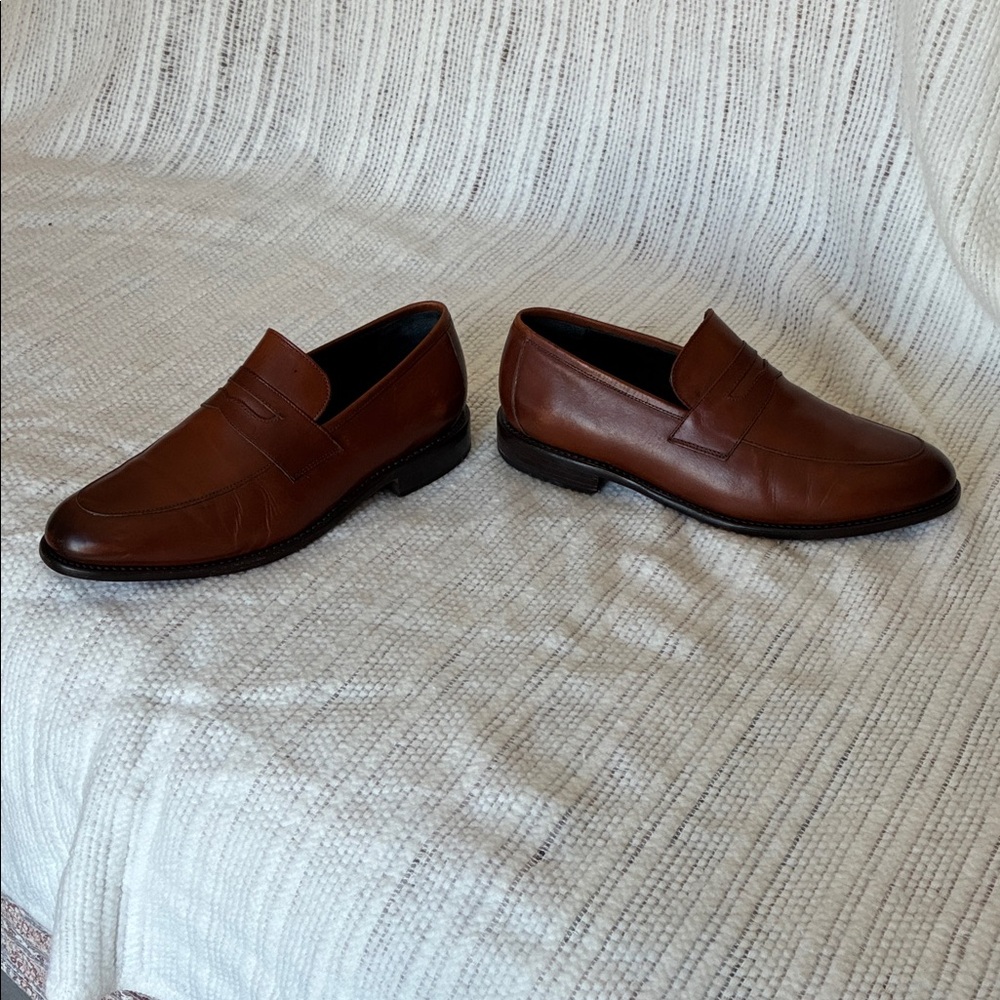 Thursday Boot Company Lincoln Tan Leather Penny Loafers. Men’s 10. - Picture 6 of 10